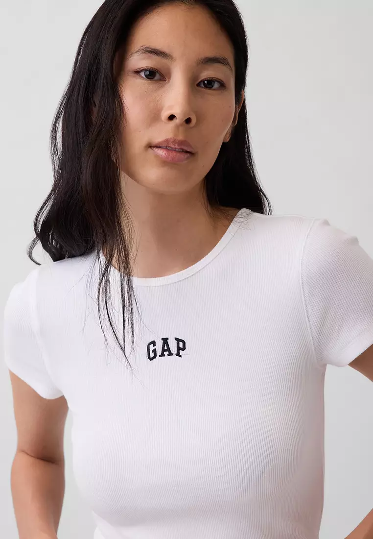 Modern Ribbed Logo T-Shirt