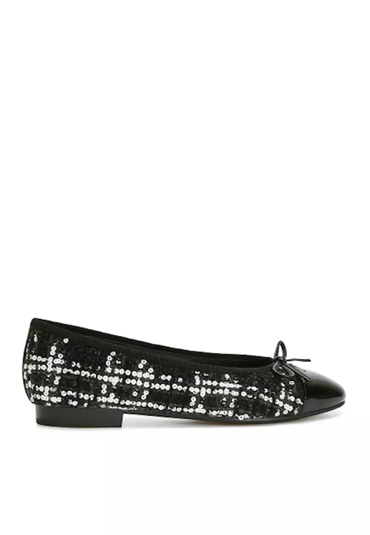 Discount on Twenty Eight Shoes  shoes - SKU: VANSA Fashion Woven Bow Ballerinas VSW-F1166-7