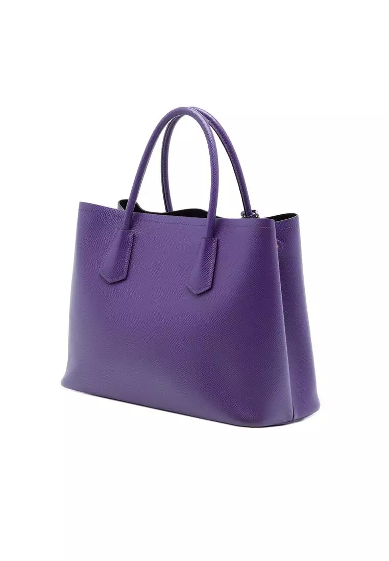 Pre-Loved Prada Medium Saffiano Cuir Double Satchel