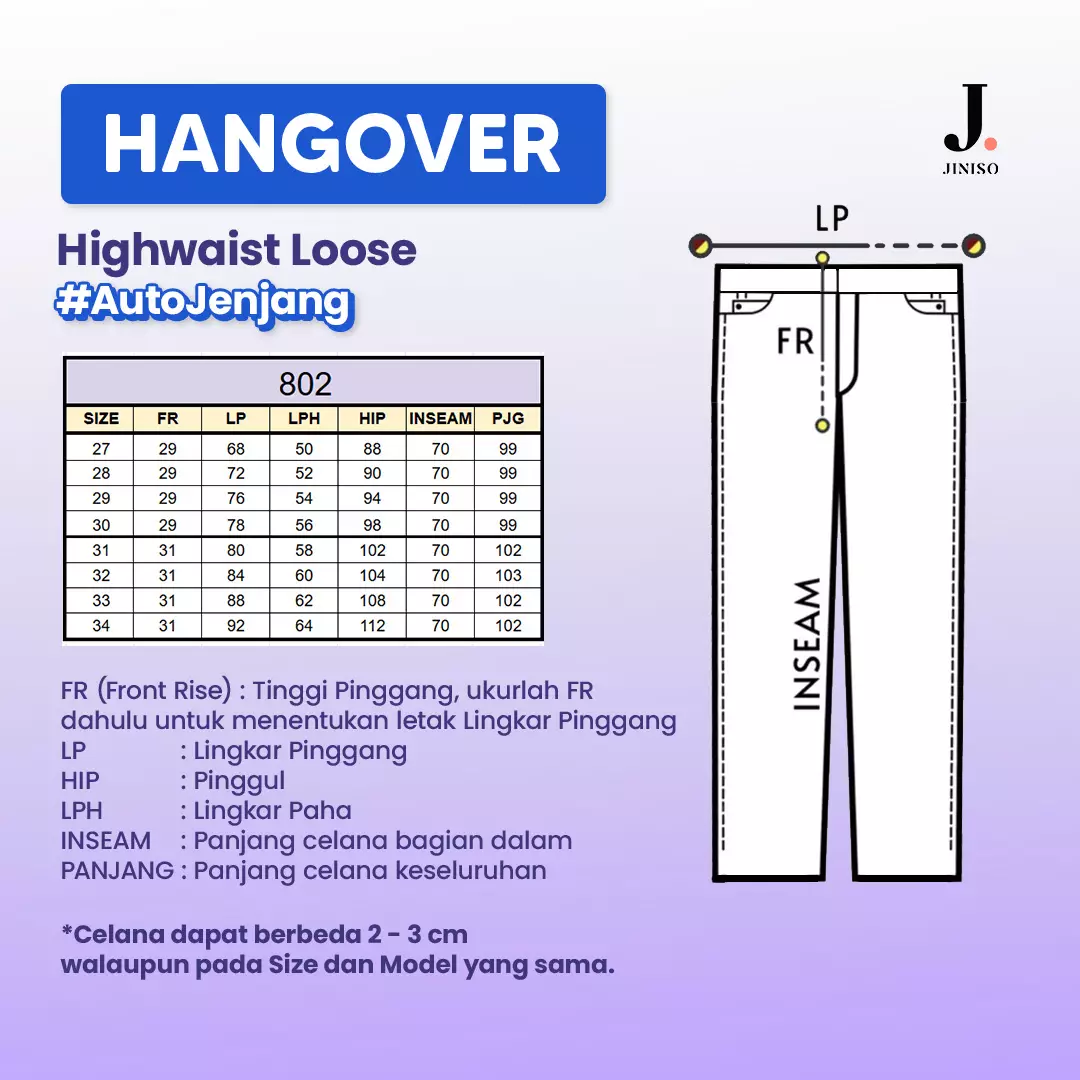 Highwaist Loose Jeans 802 HANGOVER