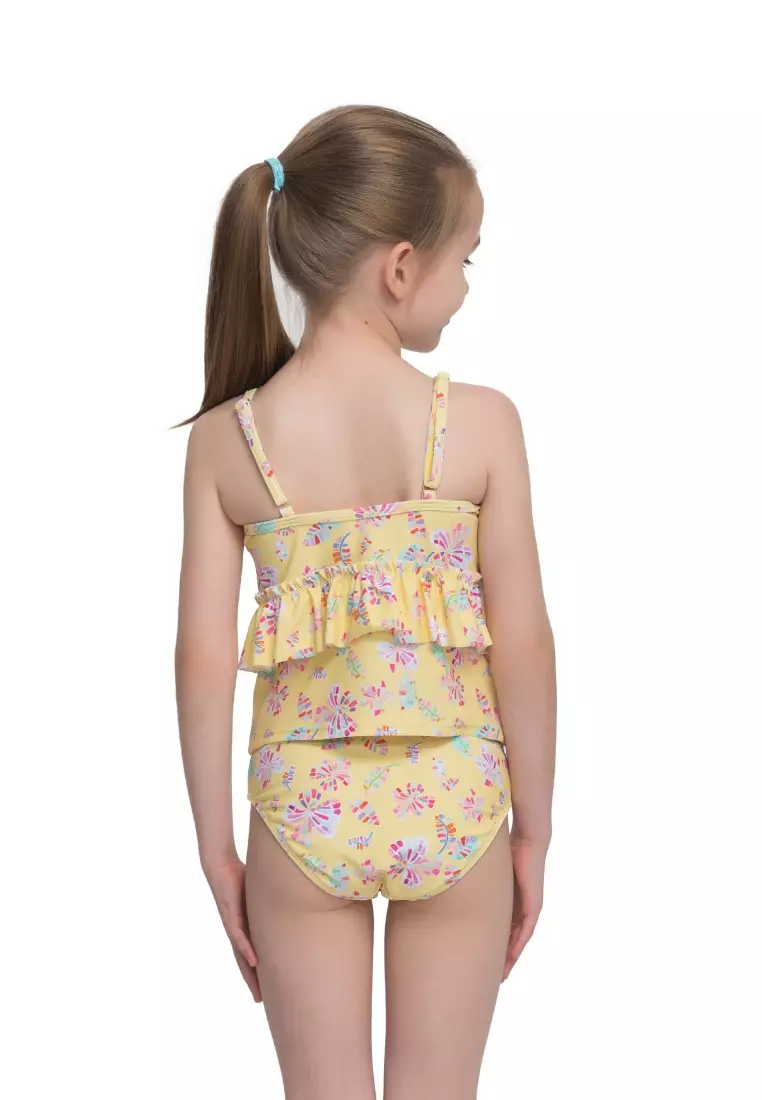 Sunseeker Girl Butterfly Ruffles Tankini Set
