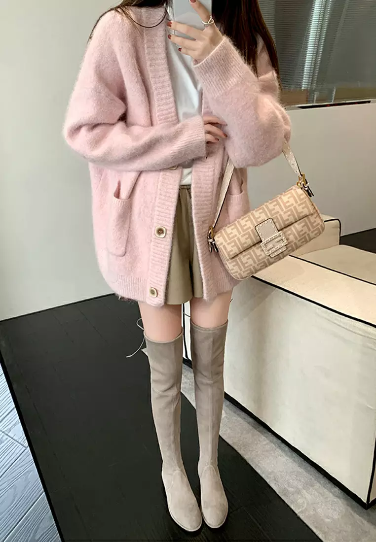 2.5CM Supper Skinny Elastic Suede Fabric Over Knee Boots XW5050-2