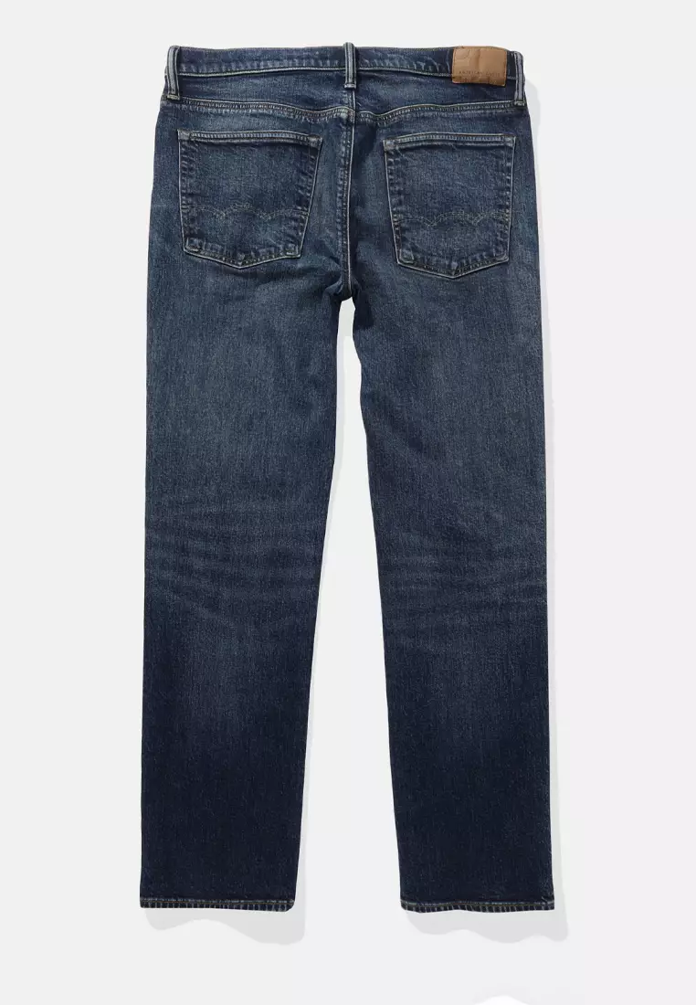 Dark Clean Relaxed Straight Jeans