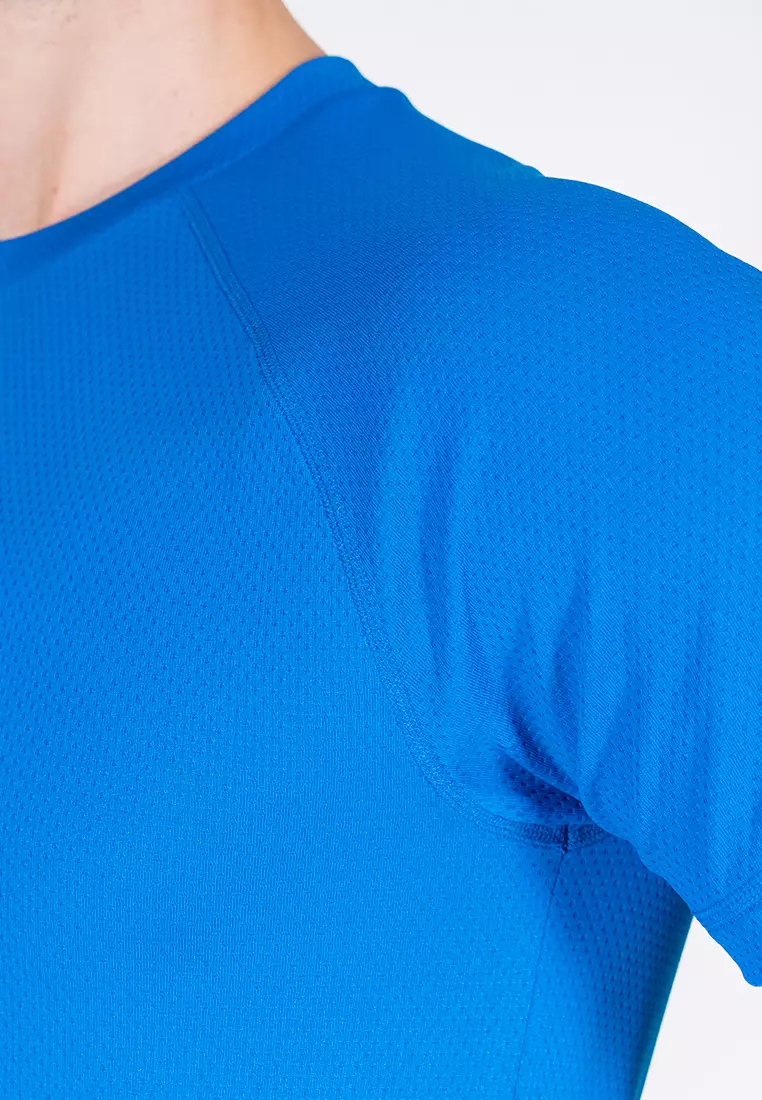 Amnig Men Training Raglan T-Shirt (Blue)