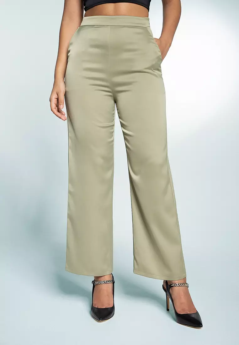 Satin Wide Leg Pants
