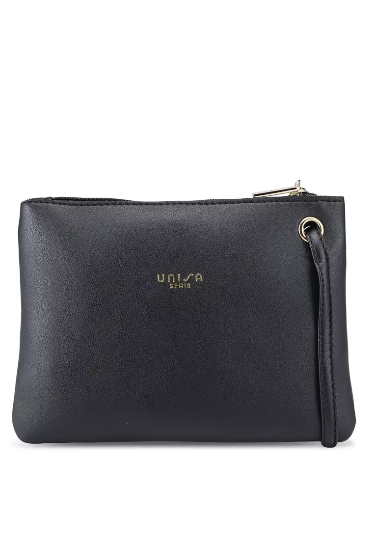Buy Unisa Faux Leather Sling Bag With Wristlet 2024 Online