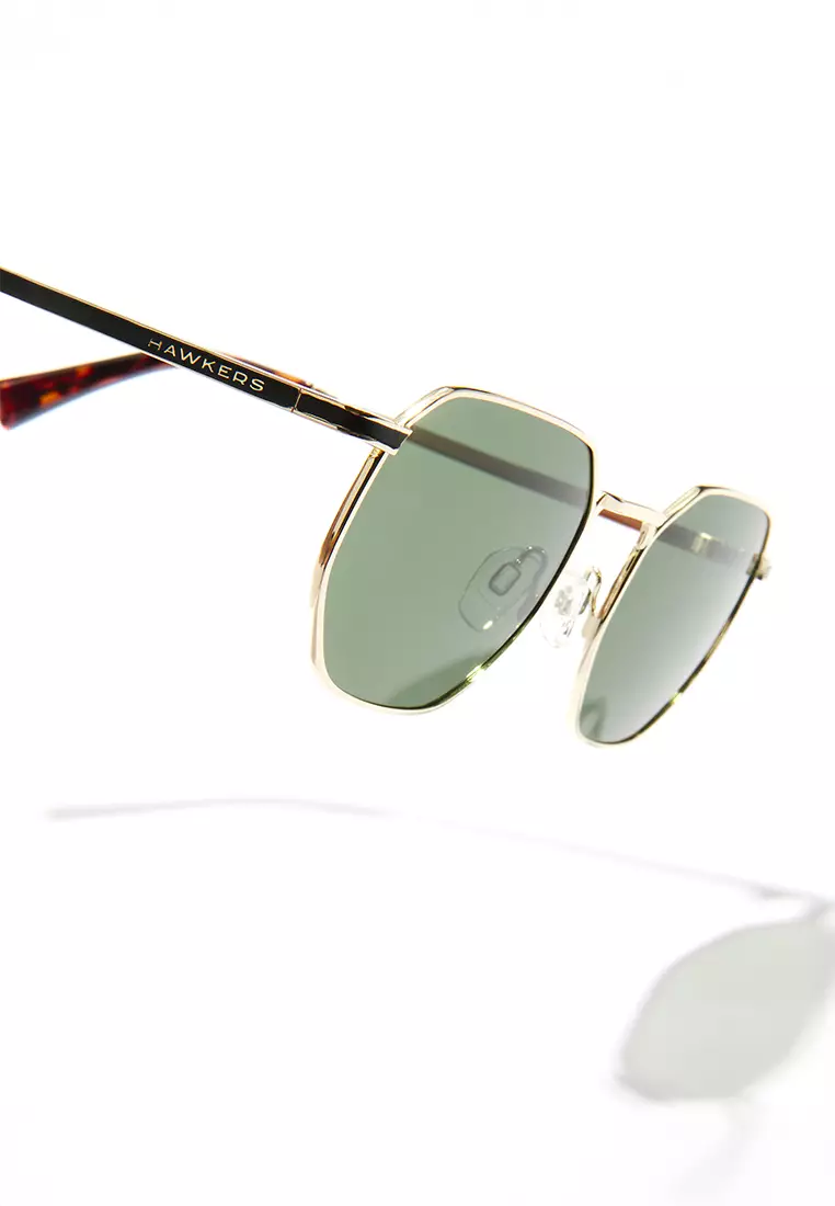 Sixgon - Polarized Gold Aligator Sunglasses for Men and Women, Unisex. Official Product designed in Spain