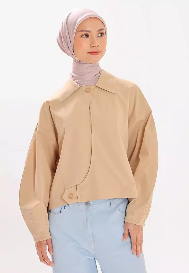 Ria Miranda Beige Salvia Jacket