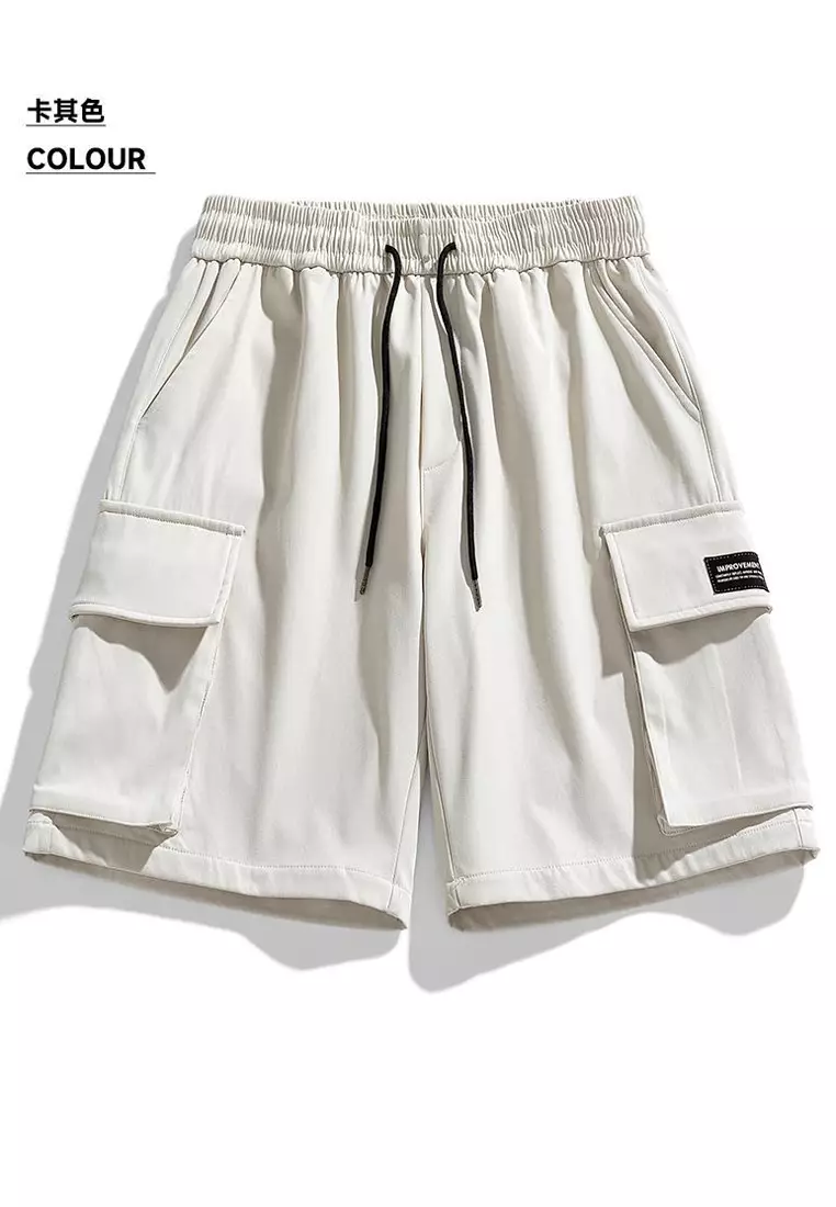 Drawstring Cargo Shorts