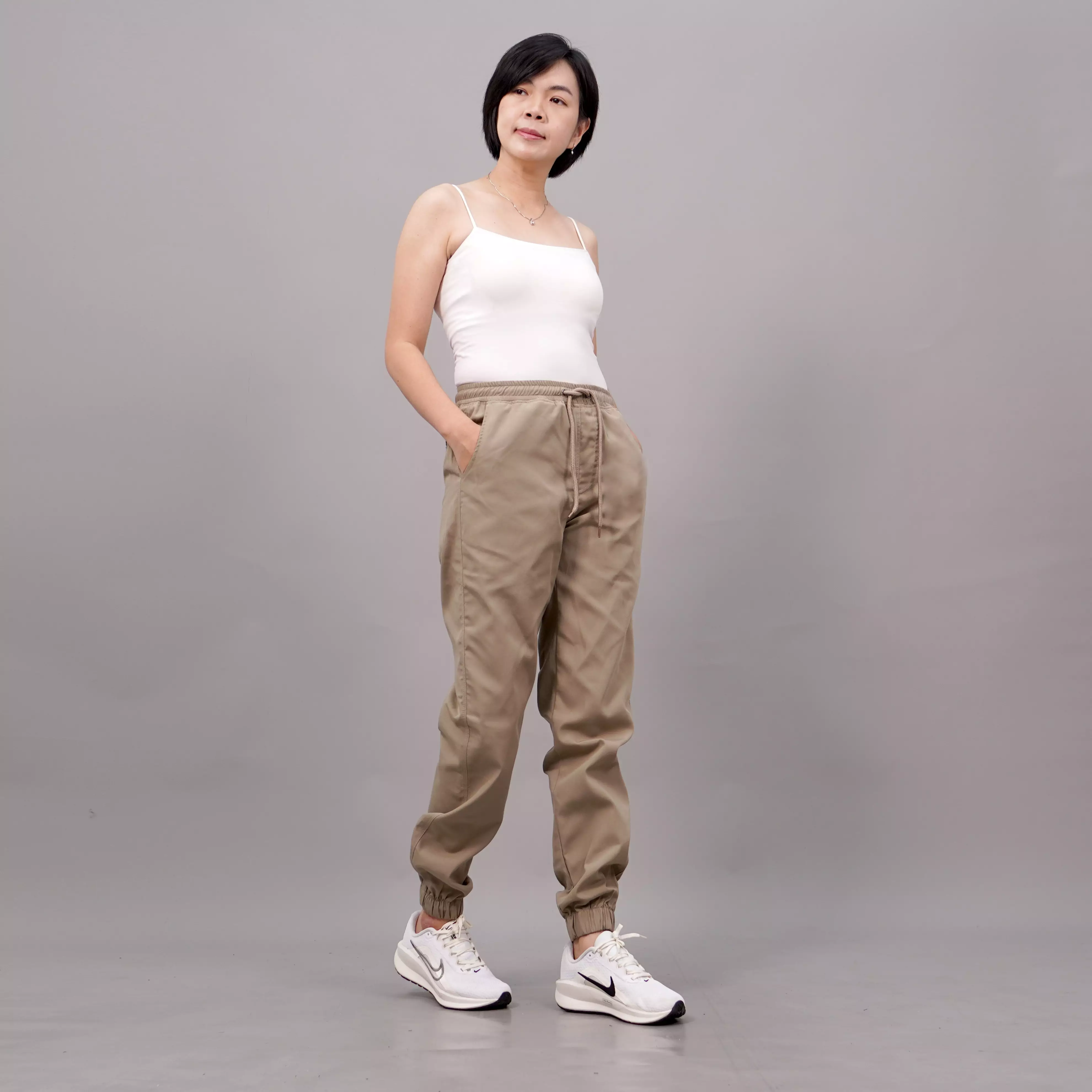  DIAN Jogger Pants Celana Jogger Wanita Celana Joger - BEIGE