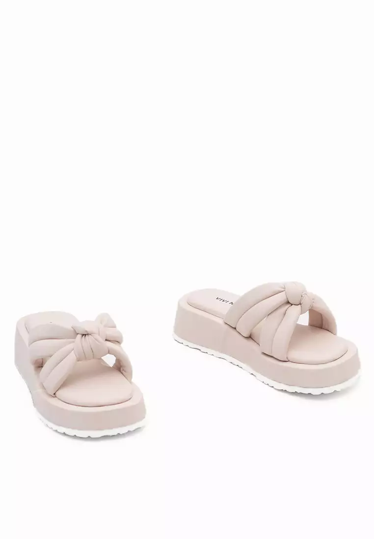 VIVI NICI - Hyuna Sandal Wanita Cannoli Cream