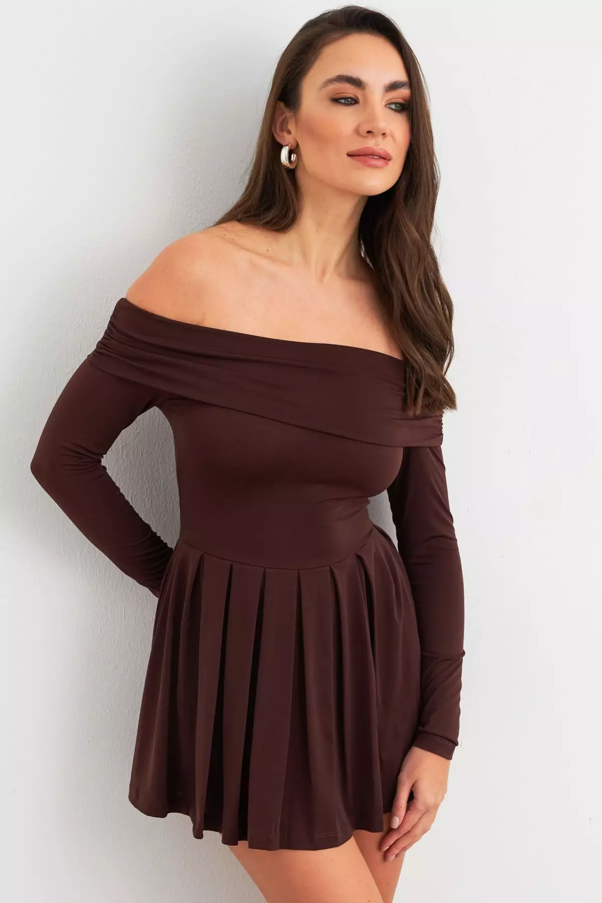 Madonna Collar Midi Dress