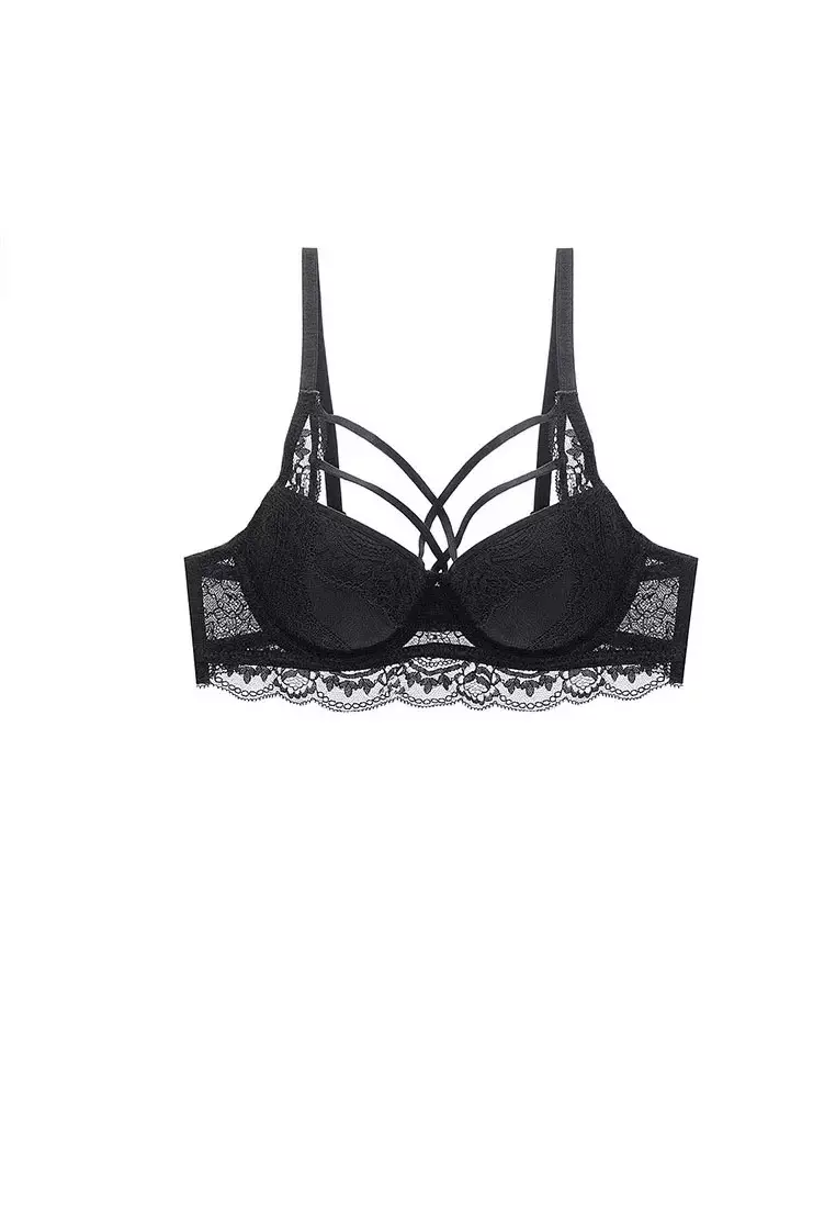 ZITIQUE Lace Lingerie Set (Bra And Panty) - Black 2024