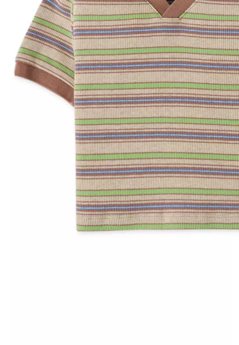 Baby Boys Retro Stripes Polo Shirt