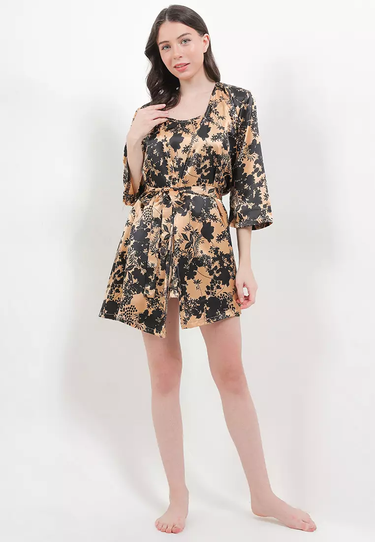 Kimono Sexy Satin Silk Dress Sleepwear