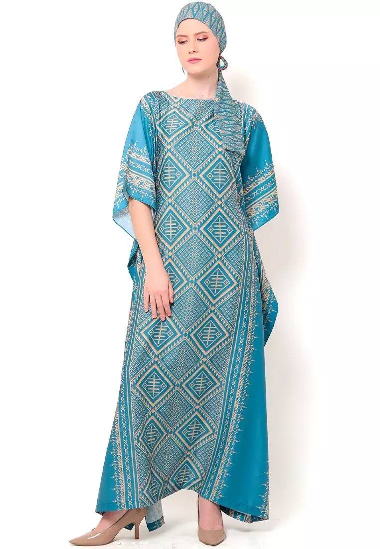 Kanzi Exclusive Short Sleeve Songket Kaftan