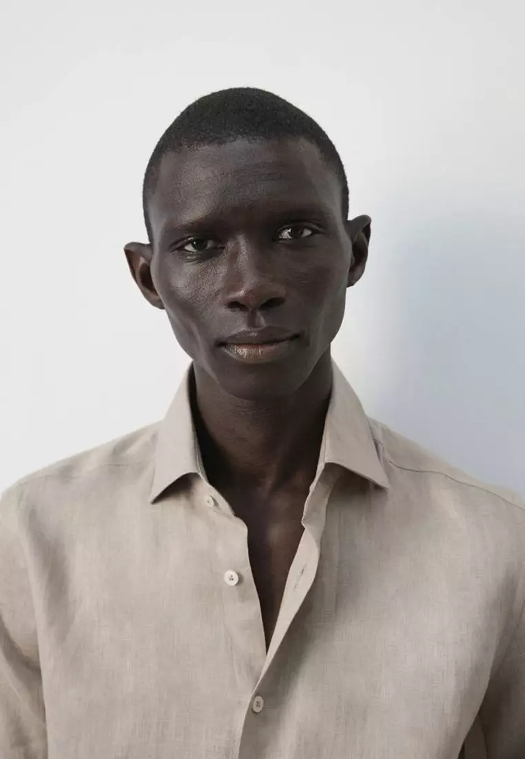 100% Linen Slim-Fit Shirt