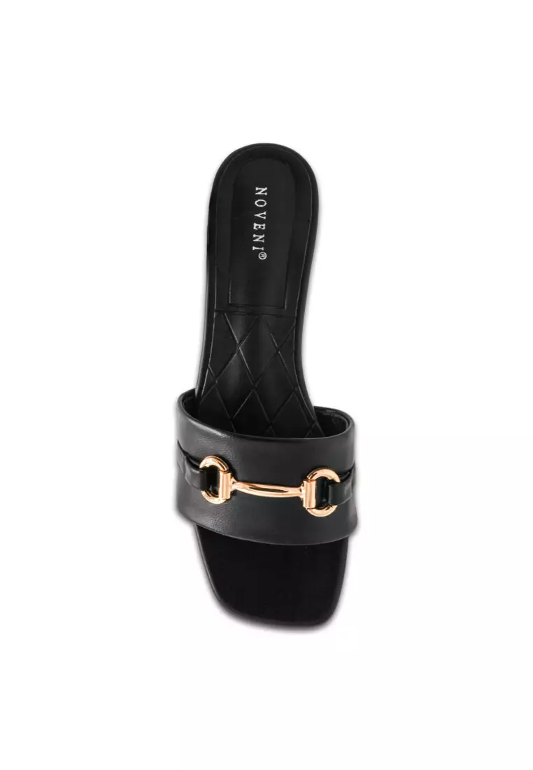 Women Slip On Faux Leather Fashion Heels - 240370216