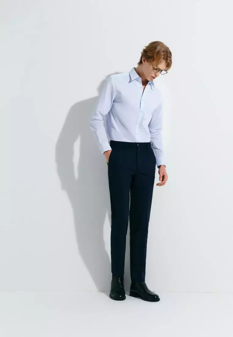 G2000 Easy Care Cotton Blend 2 Tone Shirt