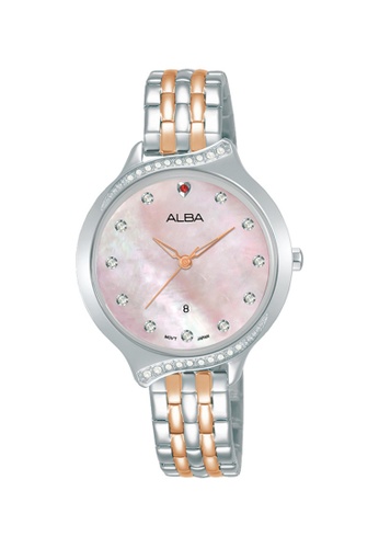 ALBA PHILIPPINES pink Light Pink Dial Stainless Steel Strap Quartz Watch A37ADACF3D6CCEGS_1