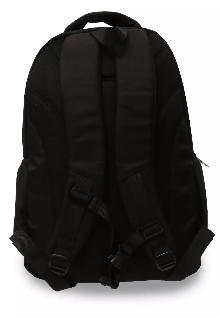 Alessio Tas Ransel Anak Pria Anti Air Backpack Large Compartment Material Nylon ORIGINAL - Black