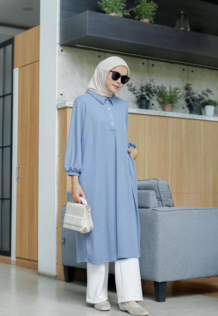 Luisa Midi Skirt Dusty Blue