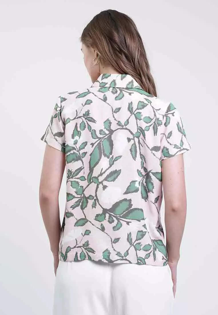 Darria Button-Down Floral Top