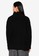 niko and ... black Textured Knit Rollover Collar Sweater 2F95AAAFD22B90GS_2