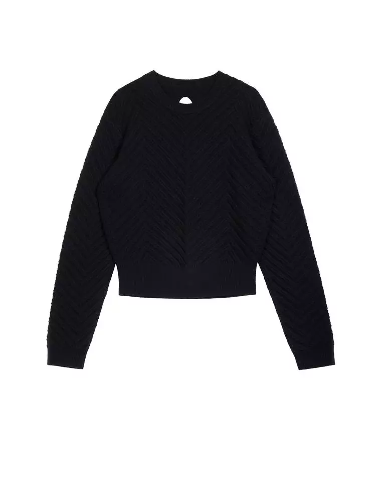 Long-sleeved cashmere pullover