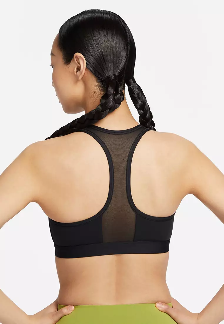 Swoosh Front Zip Medium-Support Padded Sports Bra