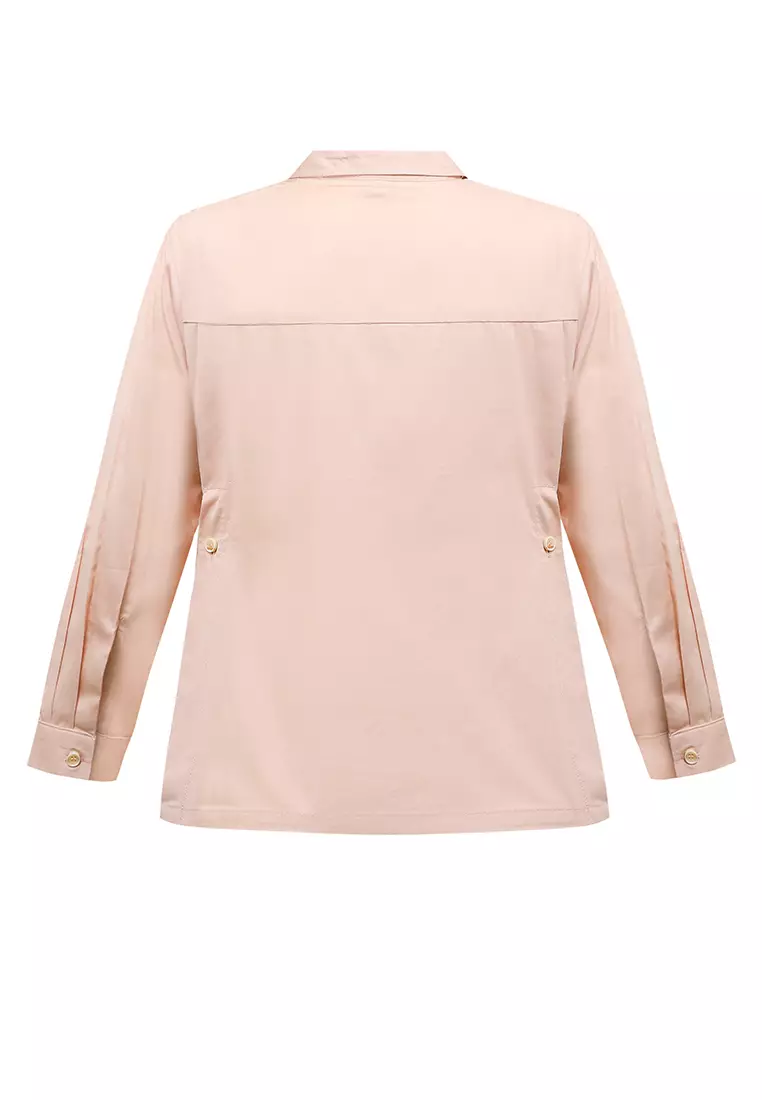 Pito Dito Girl Calisson Blouse Panjang Anak Khaki