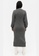 Monki black Grey Long Ribbed Knit Dress 9E833AAADA87A0GS_2