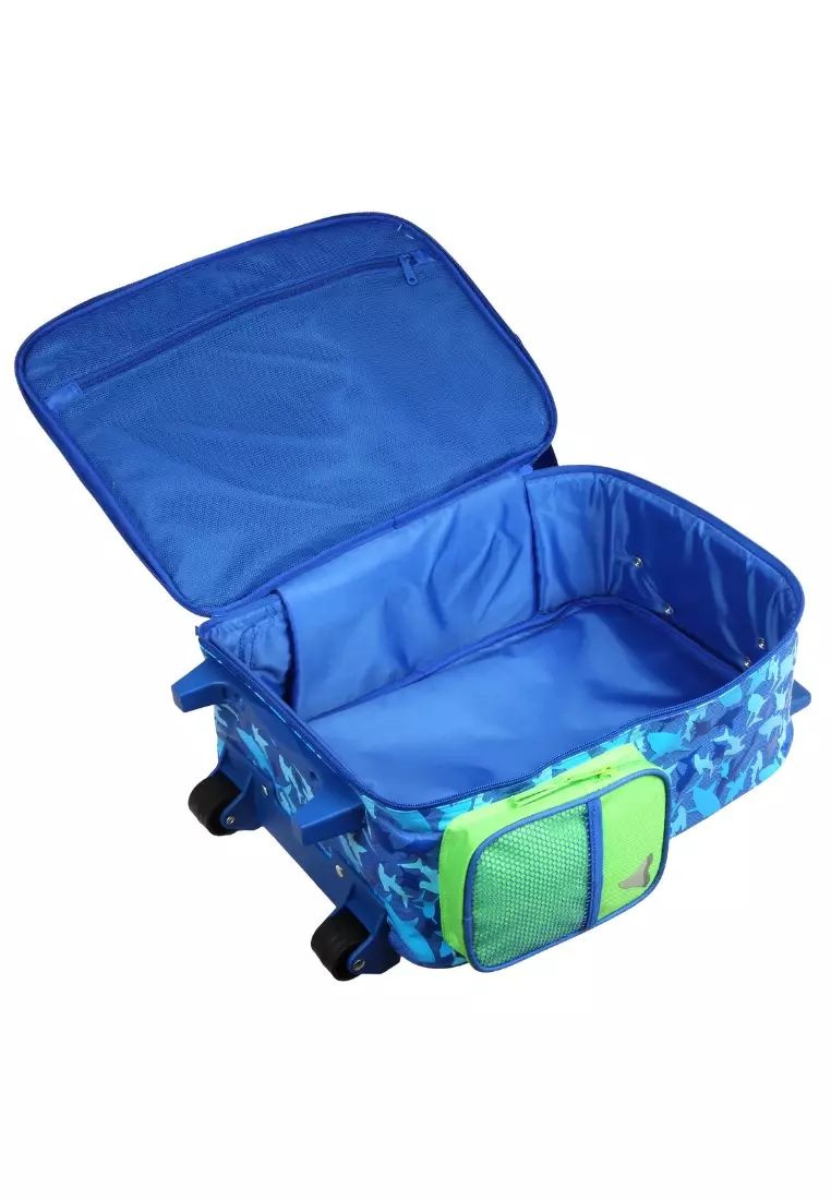 Trolley Bag with Lunch Bag for Kids Shark AOP 1