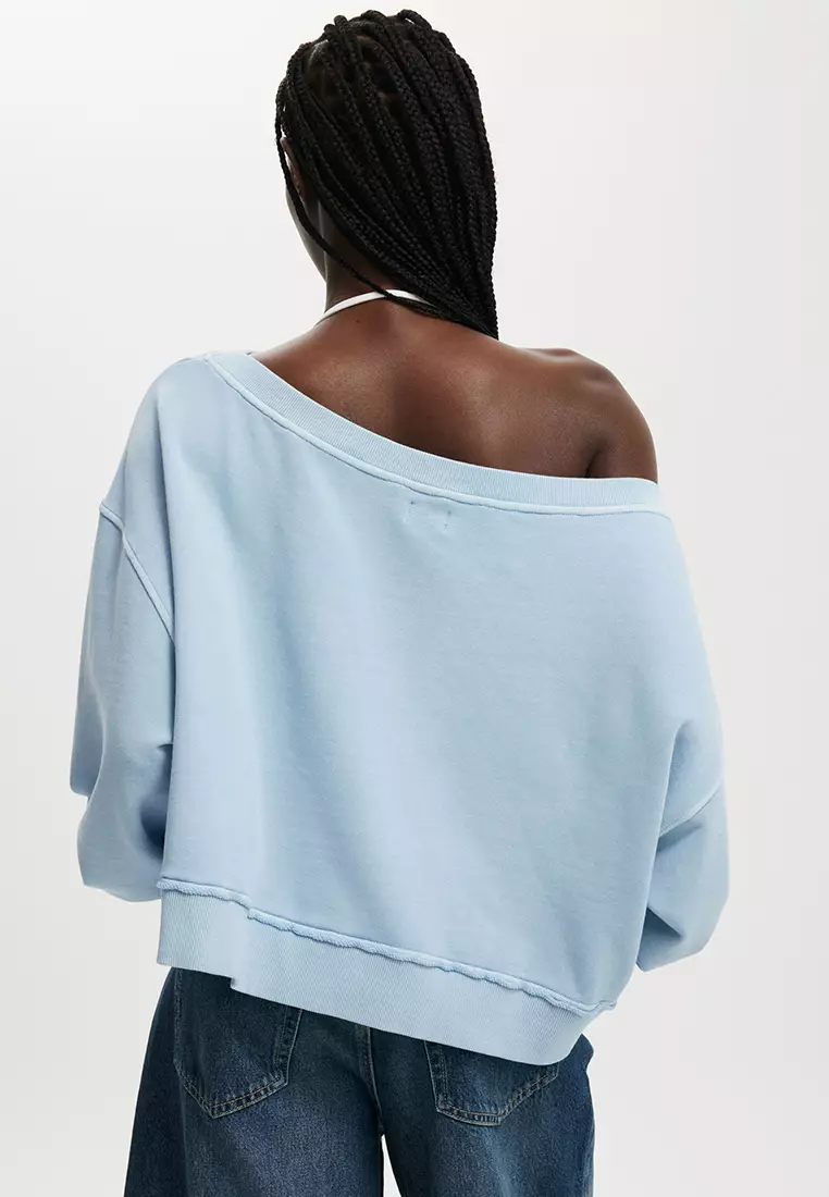 Off Shoulder Sweatshirt
