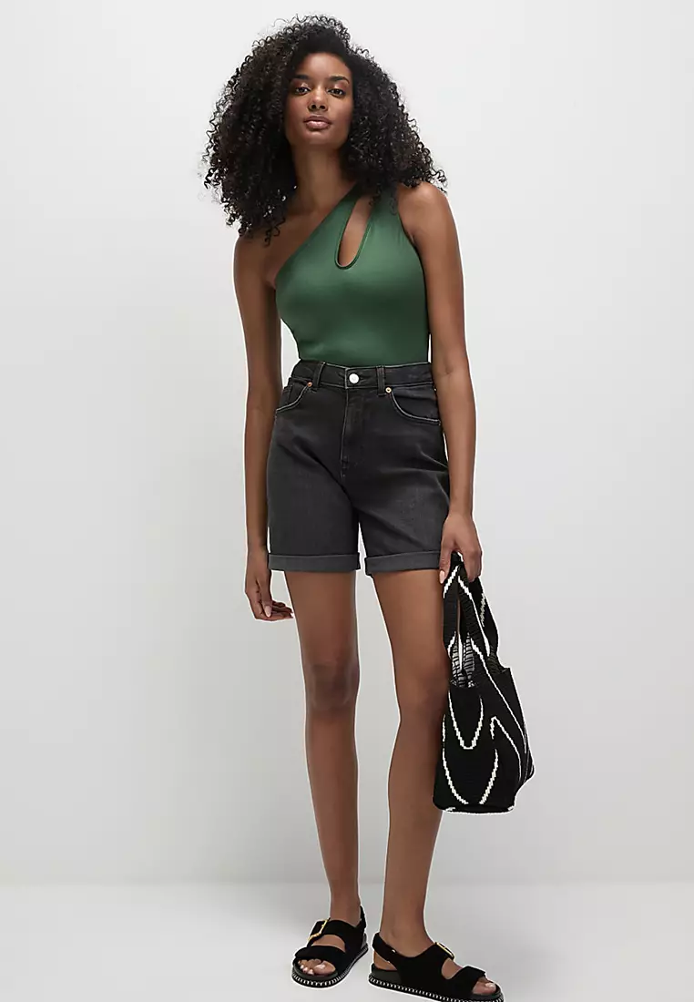 Cut Out One Shoulder Swimsuit