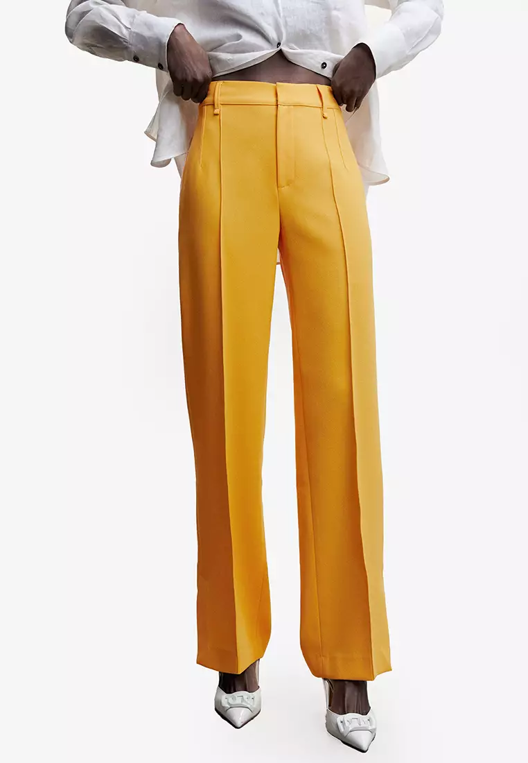 Straight Trousers With Openings