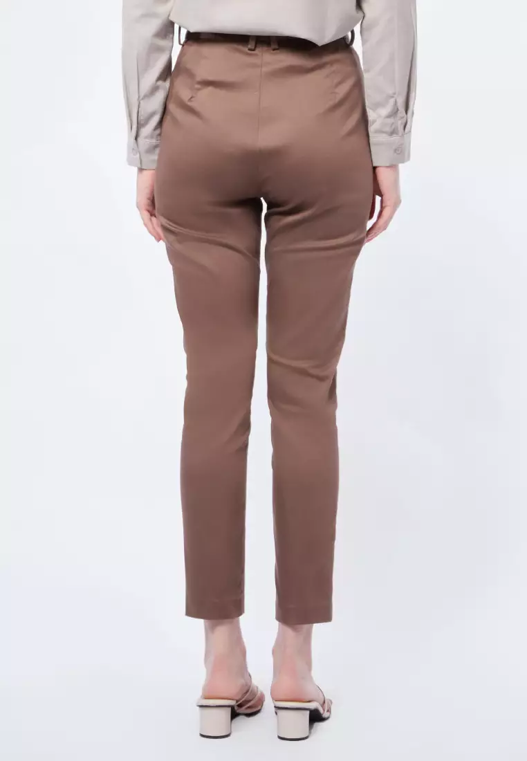 Basic Skinny Med Rise Manhattan Editor Pants