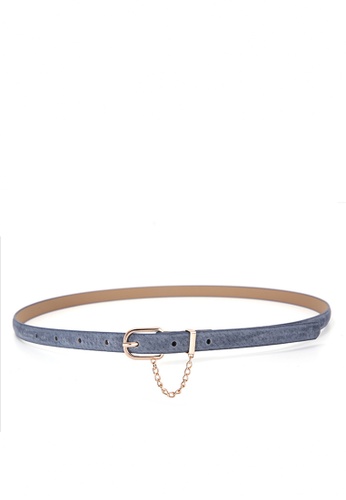 HAPPY FRIDAYS blue Gold Chain Buckle Leather Belt MYF-6728 84892ACD4E52C3GS_1
