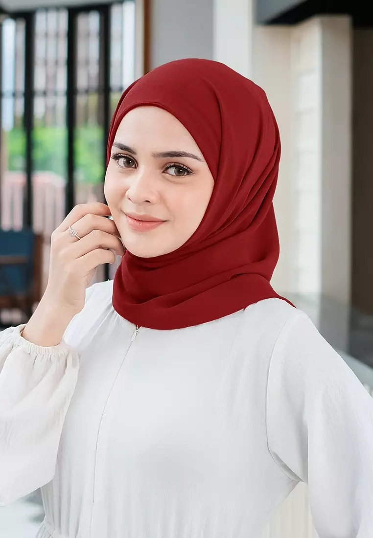 HIJAB INSTAN PAULA - DEEP MAROON