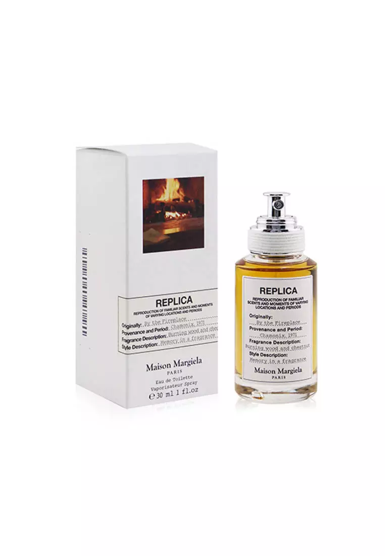 replica perfume by the fireplace