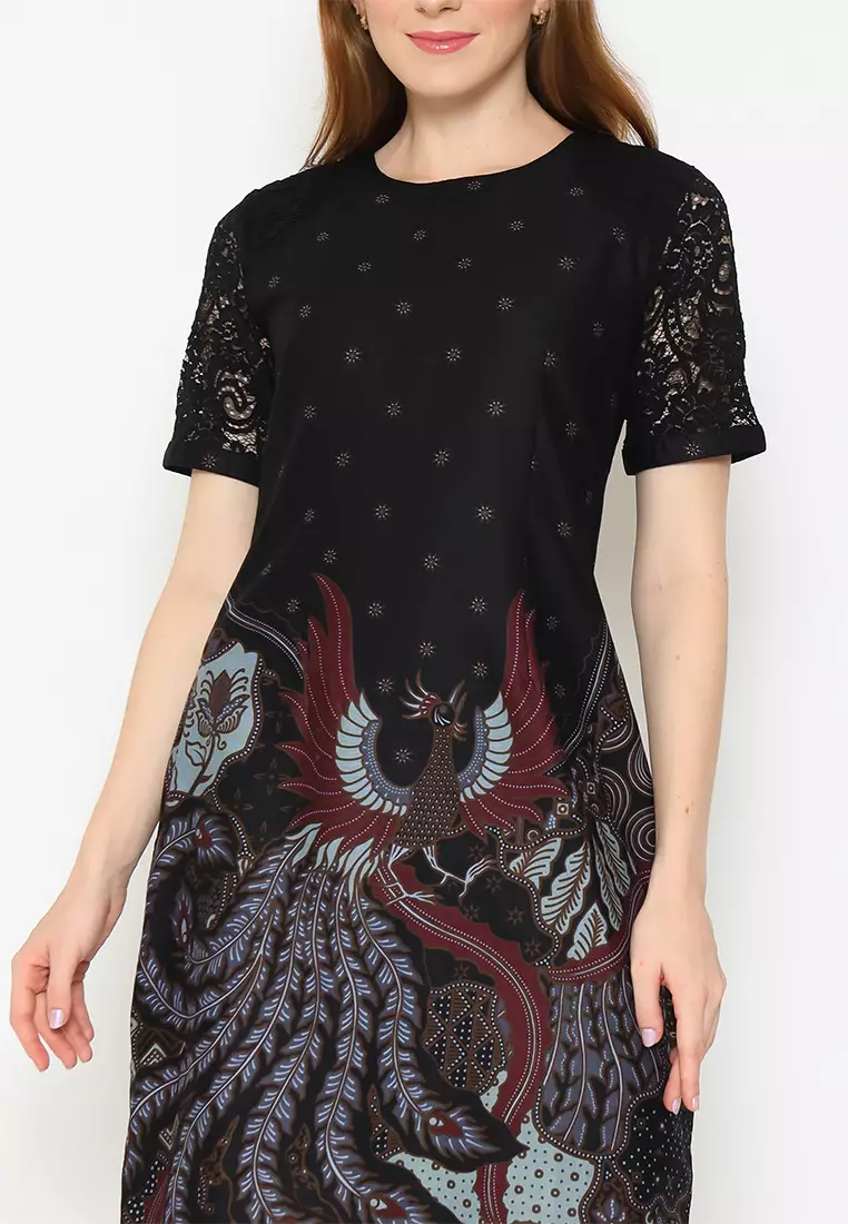 My Aksa Batik Wanita Dress Furing Jacinta Jimmy
