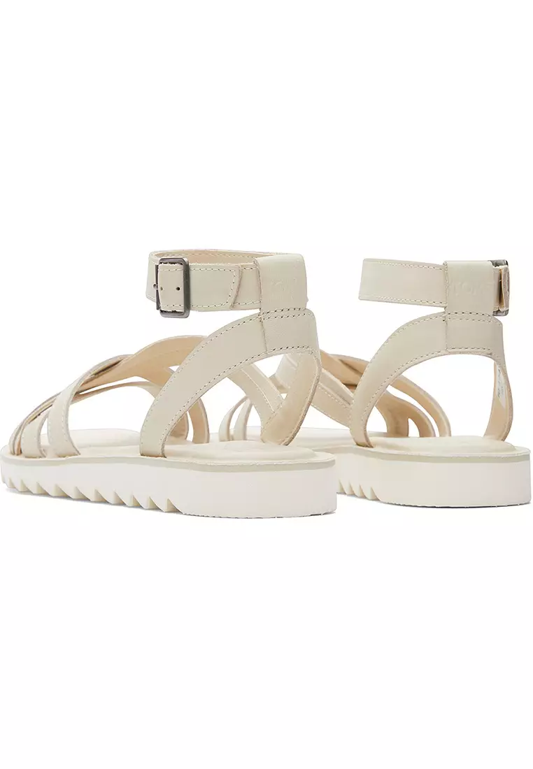 Women Rory Fog Leather Suede Sandal