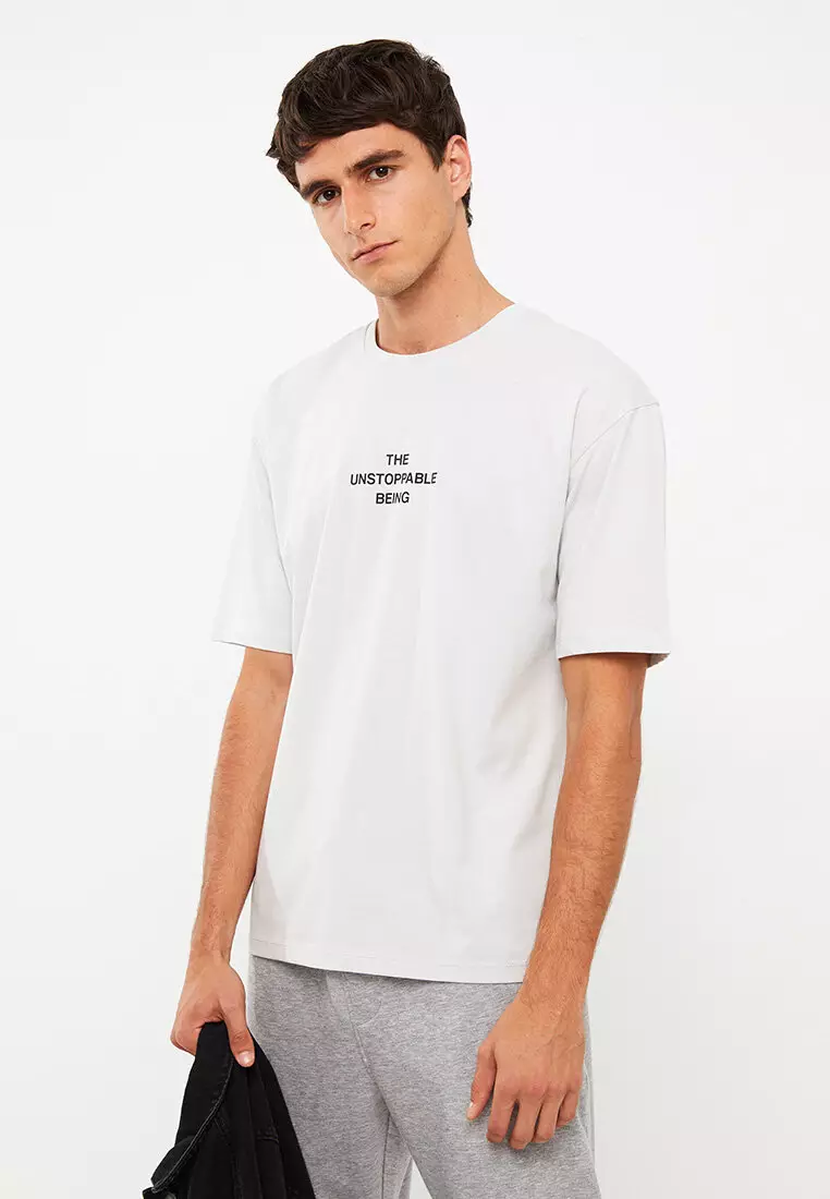 LC WAIKIKI Crew Neck Short Sleeve Printed Combed Cotton Men's T-Shirt 2023, Buy LC WAIKIKI Online