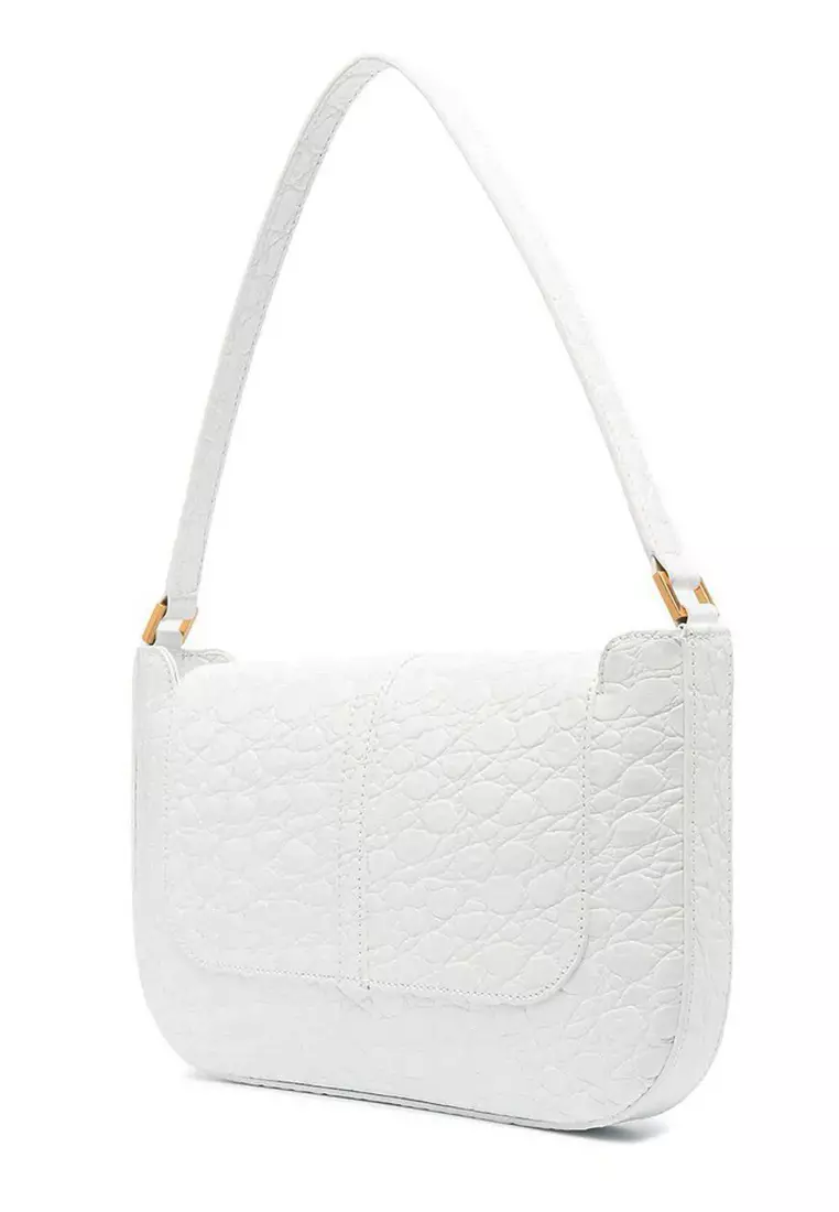 Buy By Far By Far Miranda Circular Croco Embossed Leather Shoulder