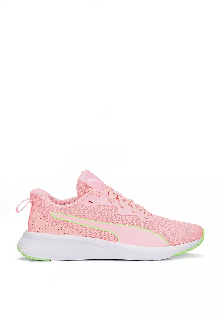 Pink and green puma store shoes