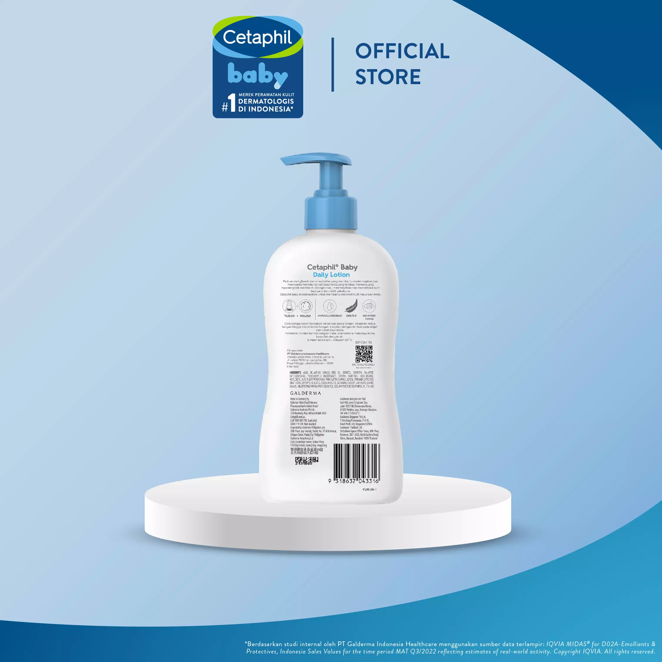 CETAPHIL BABY DAILY LOTION 400 ML