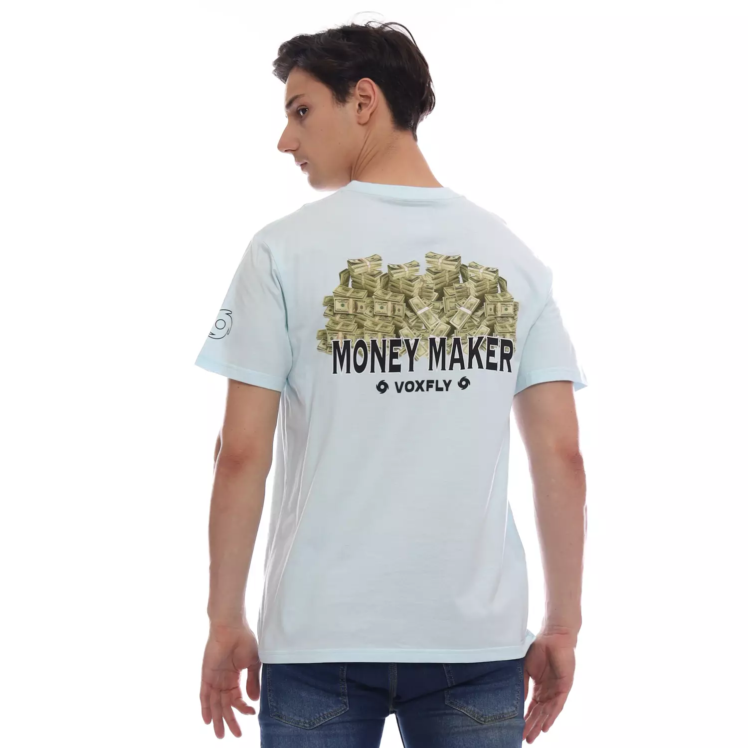 Voxfly Kaos Lengan Pendek Pria Money Maker Men Tee Planet Surf