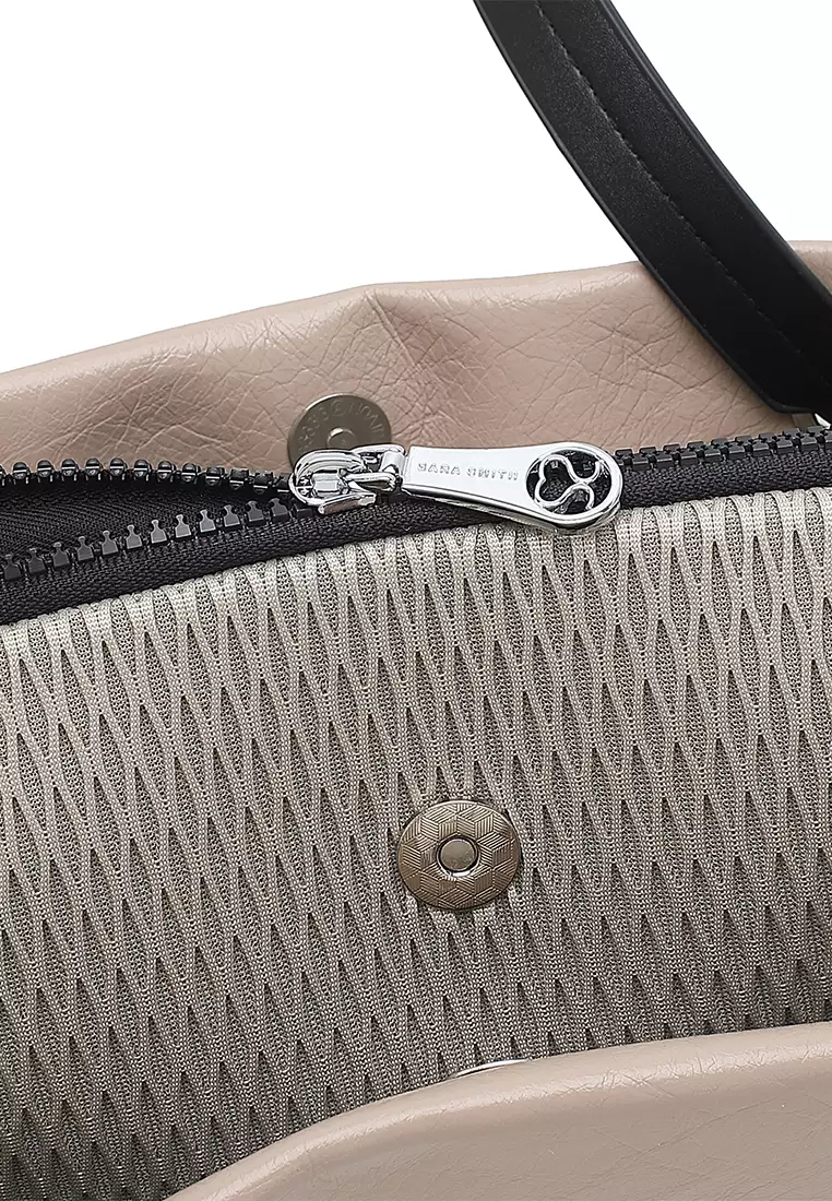 Women's Top Handle Bag / Sling Bag / Crossbody Bag (Tas Selempang / Tas Tangan) - Cokelat