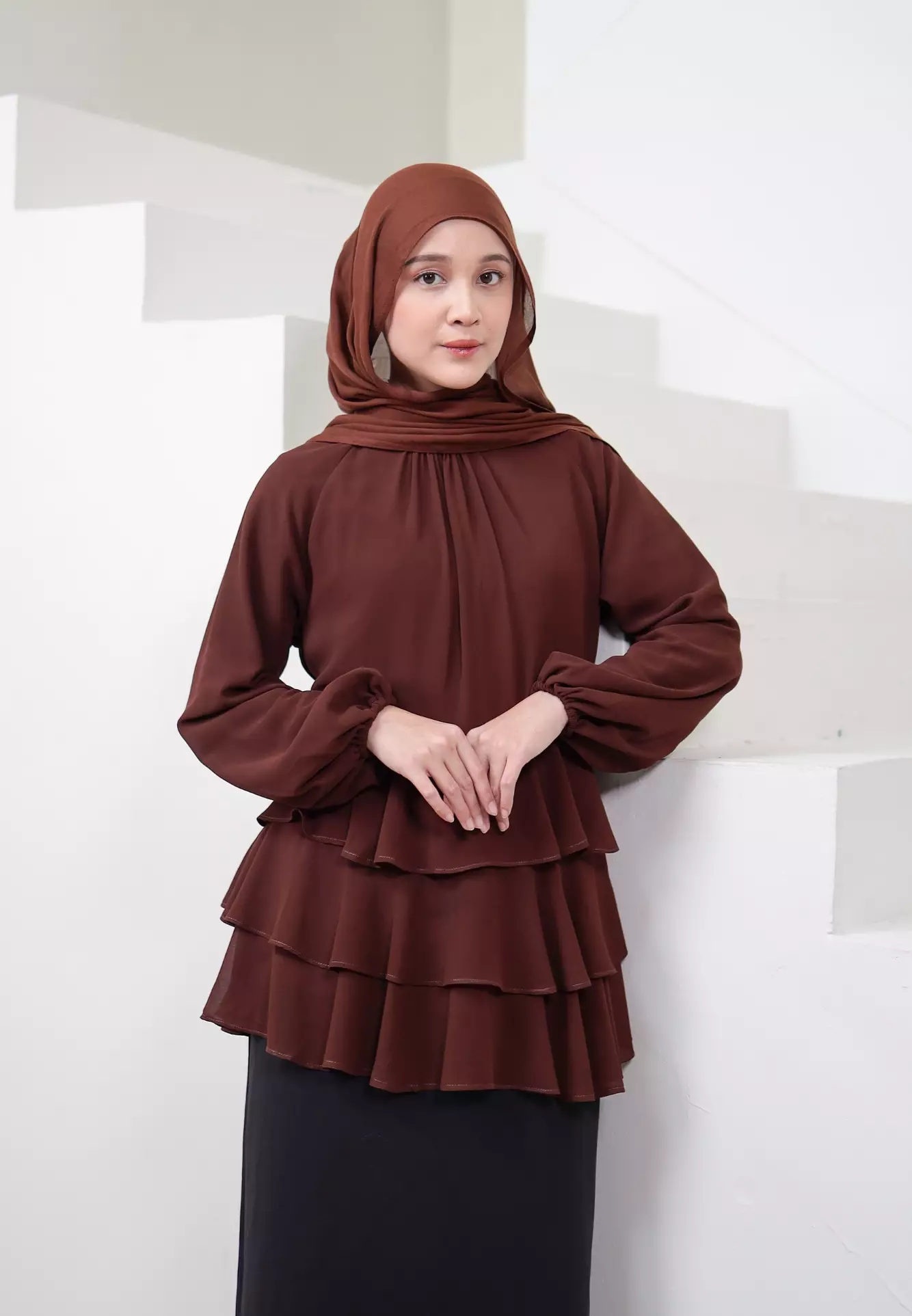 Lucinda Blouse - Coffee