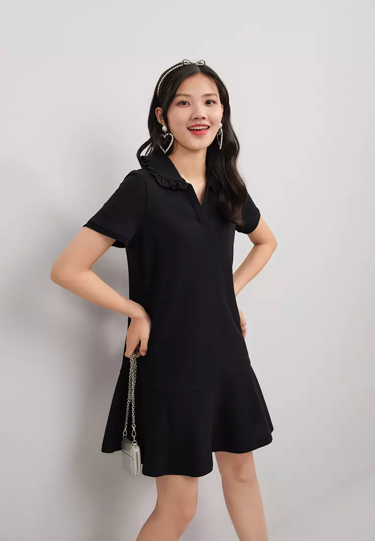 Buy Hopeshow V-Neck Polo Mini Dress 2026 Online | ZALORA